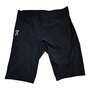 Run On Cloud Running Women's Half Tights Light Black Bike Shorts Large